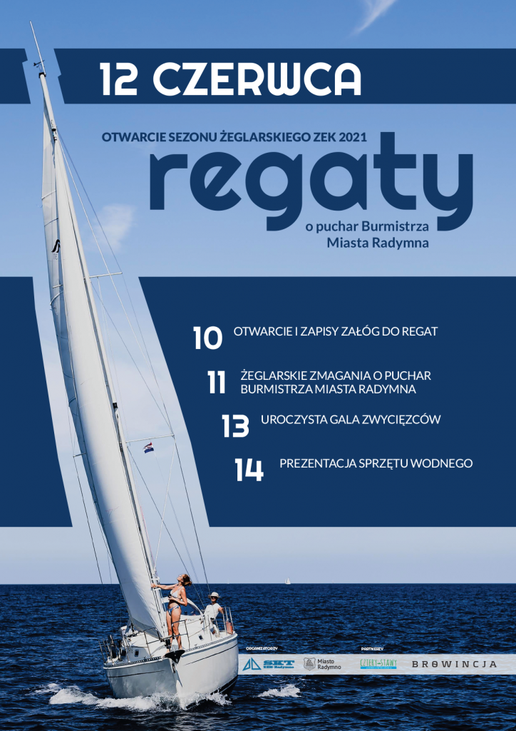 otwarcie sezonu żeglarskiego 2021 - plakat